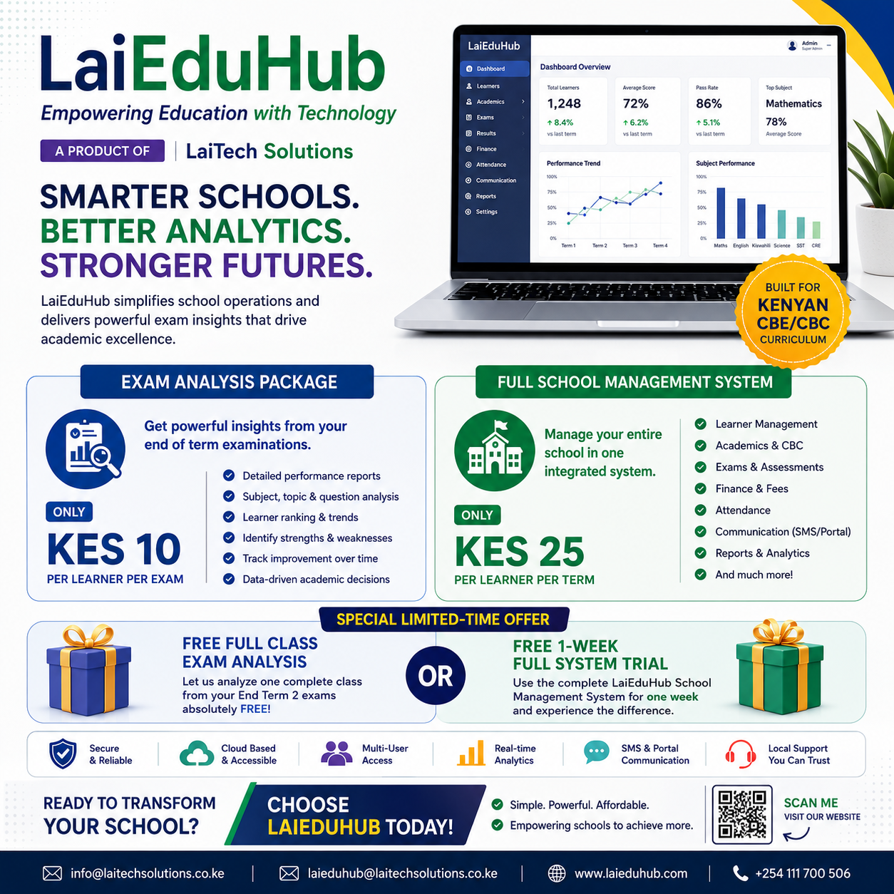 Transform Your School This Term with LaiEduHub – Affordable Exam Analysis & Complete School Management